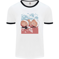 Petanque Balls Boules Bowls Mens Ringer T-Shirt White/Black