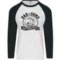 Dad & Sons Best Friends Father's Day Mens L/S Baseball T-Shirt White/Black