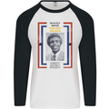 Re-Elect Mayor Goldie Wilson 80's Movie Mens L/S Baseball T-Shirt White/Black