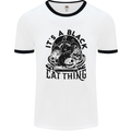 Its a Black Cat Thing Halloween Mens Ringer T-Shirt White/Black