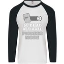 Christian Pioneer Mode Funny Christianity Mens L/S Baseball T-Shirt White/Black