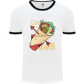 Singles Day Anti Valentines Day Kebab Mens Ringer T-Shirt White/Black