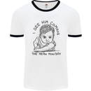 Hate Mondays Funny Work Office Humour Mens Ringer T-Shirt White/Black