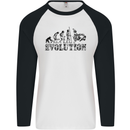 Evolution of Judo MMA Martial Arts Funny Mens L/S Baseball T-Shirt White/Black