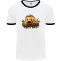 A Hairy Frogfish Mens Ringer T-Shirt White/Black