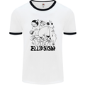 Ellipsism Missing Out on the Future Mens Ringer T-Shirt White/Black