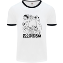 Ellipsism Missing Out on the Future Mens Ringer T-Shirt White/Black