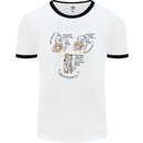 Archaeologist Glass Funny Archaeology Mens Ringer T-Shirt White/Black