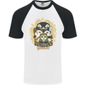 Dungeons & Panda Bears Role Play Games RPG Mens S/S Baseball T-Shirt White/Black