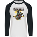 Catalorian Funny Cat Parody Mens L/S Baseball T-Shirt White/Black