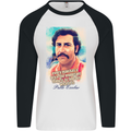 Pablo Escobar Quote Cocaine Drug Culture Mens L/S Baseball T-Shirt White/Black