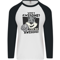 Who's Awesome You're Awesome Funny Mens L/S Baseball T-Shirt White/Black