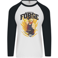 Blacksmiths Forge Mens L/S Baseball T-Shirt White/Black