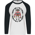 Trust Me I'm a Nerd Geek Graduate Brainy Mens L/S Baseball T-Shirt White/Black