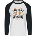 This Is What an Awesome Dad Mens L/S Baseball T-Shirt White/Black