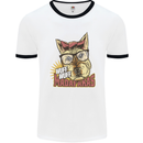 Wuff Wuff Madafacas Funny Dog Mens Ringer T-Shirt White/Black