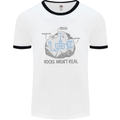 Rocks Aren't Real Funny Conspiracy Theory Mens Ringer T-Shirt White/Black