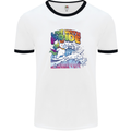 Live With Pride Unicorn Gay Pride Awareness LGBT Mens Ringer T-Shirt White/Black