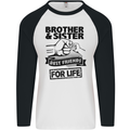 Brother & Sister Best Friends Siblings Mens L/S Baseball T-Shirt White/Black