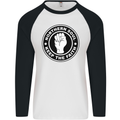 Northern Soul Keeping the Faith Mens L/S Baseball T-Shirt White/Black
