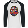 Supermarine Spitfire Flying Legend Mens L/S Baseball T-Shirt White/Black