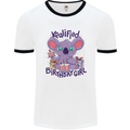 Koalified Birthday Girl 3rd 4th 5th 6th 7th 8th 9th Mens Ringer T-Shirt White/Black