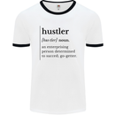 Hustler Definition Entrepreneur Hustle Mens Ringer T-Shirt White/Black