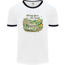 RVing Thru the Land RV Motorhome Camping Mens Ringer T-Shirt White/Black