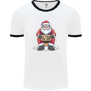 AI Took Santa's Job Funny Christmas Xmas Mens Ringer T-Shirt White/Black