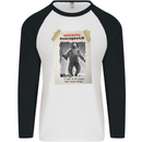 Santaquatch Christmas Bigfoot Xmas Sasquatch Mens L/S Baseball T-Shirt White/Black