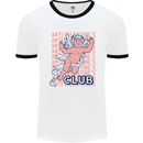 Anti Valentines Day Club Mens Ringer T-Shirt White/Black