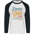 Aged to Perfection 32nd Birthday 1991 Mens L/S Baseball T-Shirt White/Black