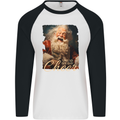 Spread Holiday Cheer Christmas Santa Xmas Mens L/S Baseball T-Shirt White/Black