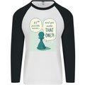 Chess Moves Funny Mens L/S Baseball T-Shirt White/Black