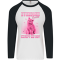 Everyone Sucks Except My Cat Mens L/S Baseball T-Shirt White/Black