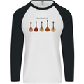 A Set of Mandolins Mens L/S Baseball T-Shirt White/Black