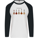 A Set of Mandolins Mens L/S Baseball T-Shirt White/Black