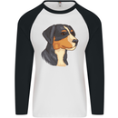 Appenzeller Sennenhund Dog Mens L/S Baseball T-Shirt White/Black