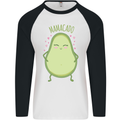 Funny Mother's Day Mamacado Avacado Mens L/S Baseball T-Shirt White/Black