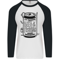 I'm Thinking Beer & Fishing Weekend Funny Mens L/S Baseball T-Shirt White/Black