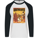 Christmas Hater Bah Humbug Mens L/S Baseball T-Shirt White/Black