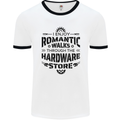 Romantic Walks Hardware Store Tradesman DIY Mens Ringer T-Shirt White/Black
