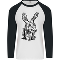 Rabbit Ecology Mens L/S Baseball T-Shirt White/Black