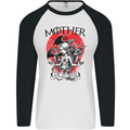Mother of Dragons GOT Mens L/S Baseball T-Shirt White/Black