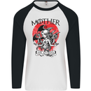 Mother of Dragons GOT Mens L/S Baseball T-Shirt White/Black