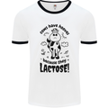 Cows Have Hooves Because They Lack Toes Mens Ringer T-Shirt White/Black