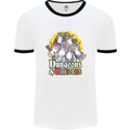 Dungeons & Unicorns Role Play Games RPG Mens Ringer T-Shirt White/Black