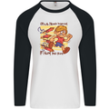 Funny Firework Bonfire Night Guy Fawkes Mens L/S Baseball T-Shirt White/Black