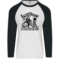 2Tone Enjoy Yourself 2 Tone SKA Music Mens L/S Baseball T-Shirt White/Black