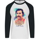 Pablo Escobar Quote Mens L/S Baseball T-Shirt White/Black